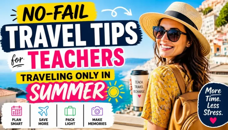 No-Fail Travel Tips for Teachers Traveling Only in Summer